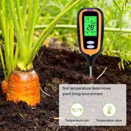 1个 颜色：图片色 材质：塑料+金属 4合1土壤检测仪 PH酸碱度测试