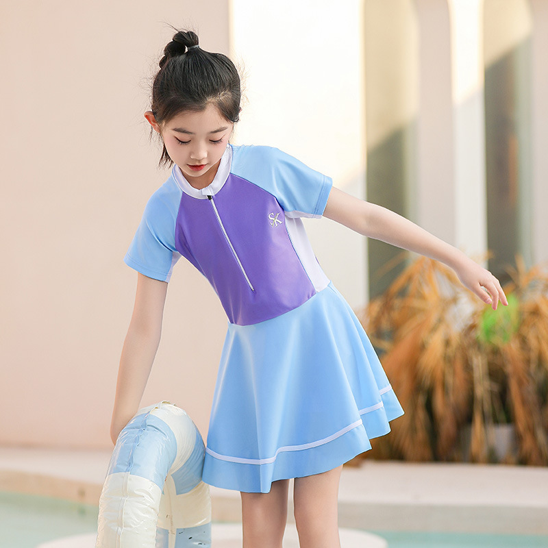 2025 nuevos trajes de baño para niños niñas juegos deportivos de vestido de baño de secado rápido para niños mayores trajes de baño de protección solar