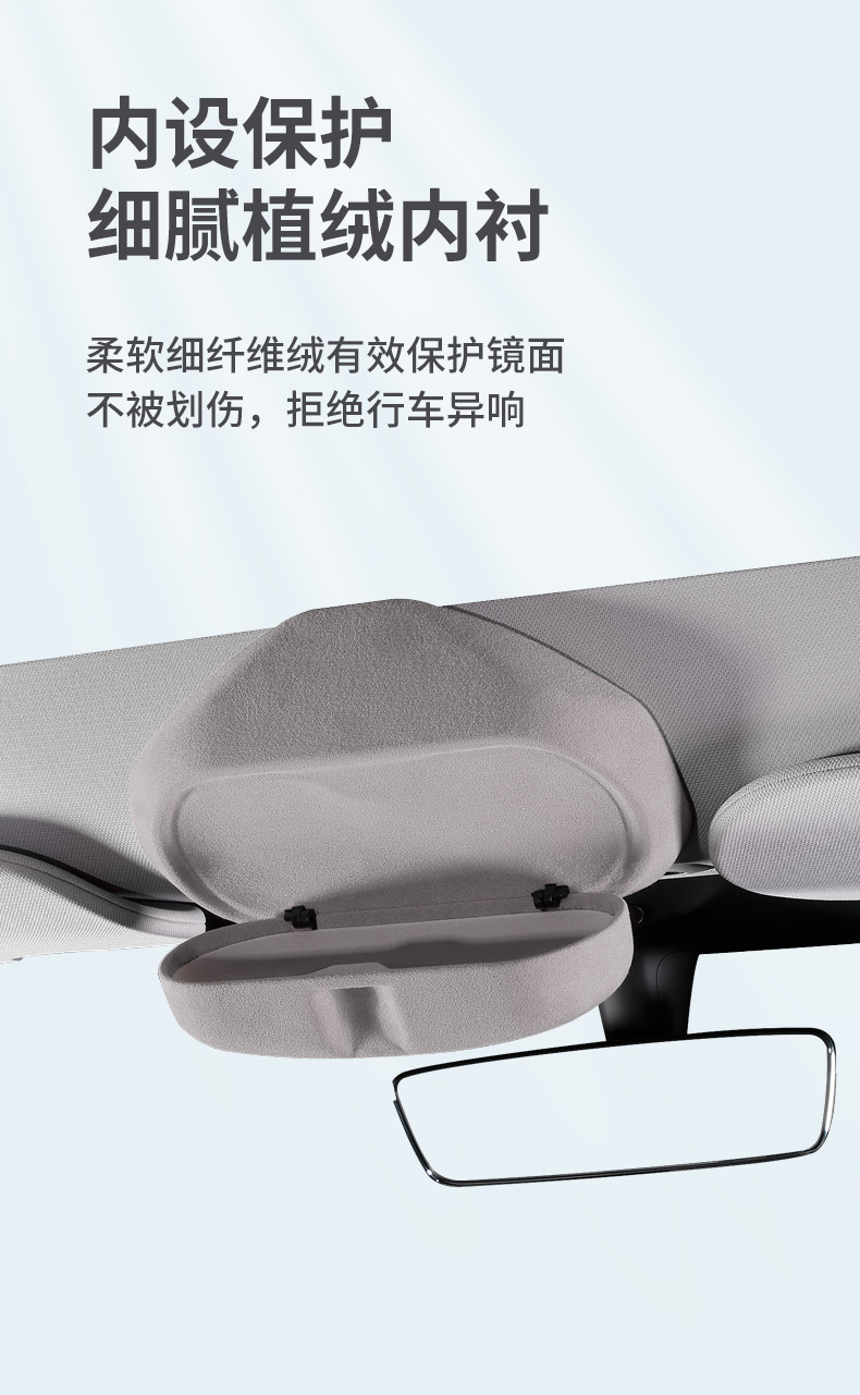 For 23 Tesla Rejuvenation New Model 3 Y Car Glasses Case Eamodou Y Fur Glasses Storage Box