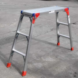 铝合金折叠功夫马凳便携脚手架装修防滑安全梯工作梯平台梯洗车台