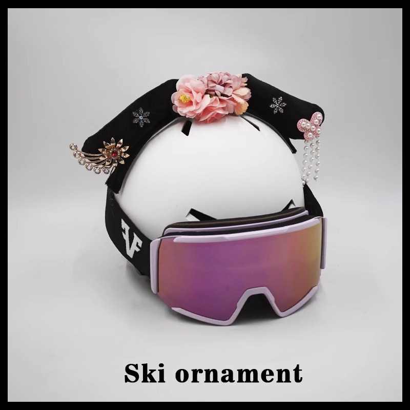 Cute Detachable Ski Helmet Decoration Electric Motorcycle Helmet Accessories