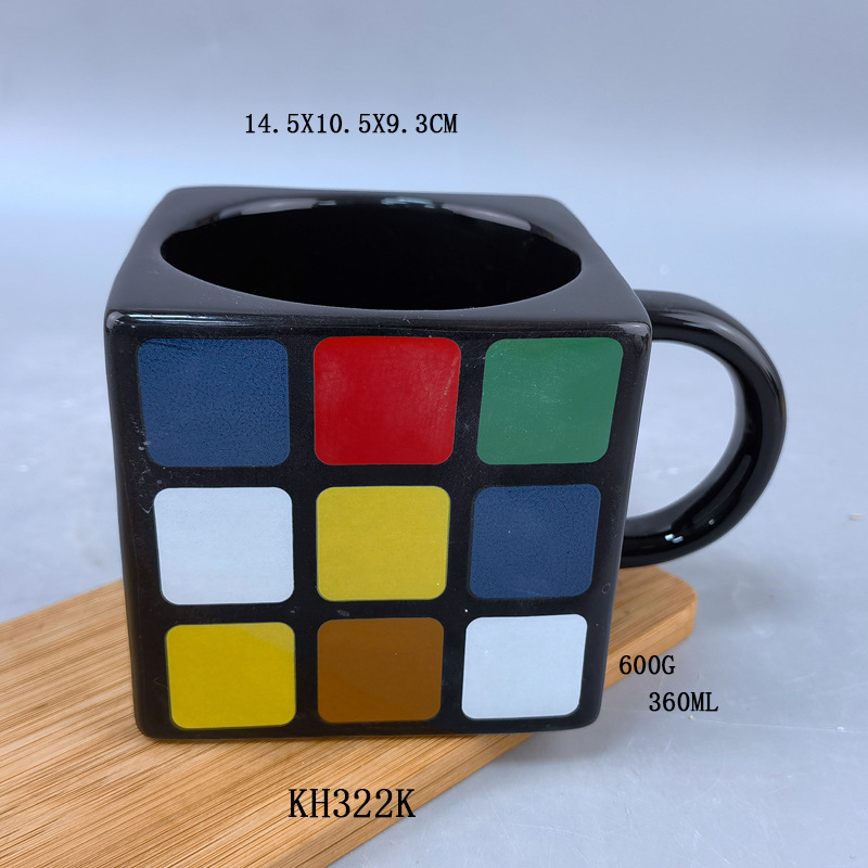 Estrictamente seleccionado tetris taza de cubo creativo taza de modelado cubo taza de cerámica taza creativa