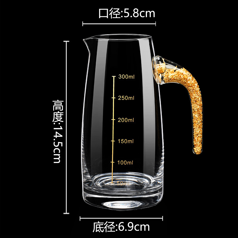 300ml copas de vino de vidrio de lámina de oro grande copas de vino de oro copas de copas de vino conjunto de copas de vino caseras pequeñas