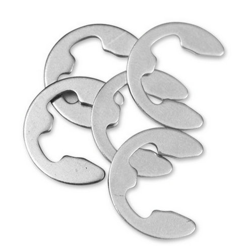 304 stainless steel open end retaining ring e-type open-end clip GB896 e-type shaft clip Φ1.2-Φ15 bearing retainer