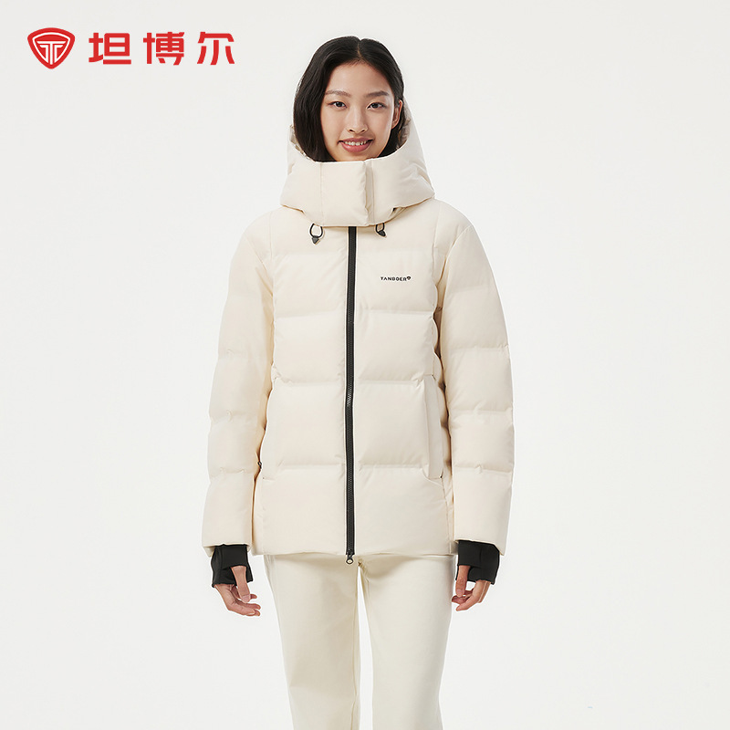 Tambor Down Jacket Women's Short Hooded All-match Autumn and Winter Warm Small Women's Coat TBF530332Z