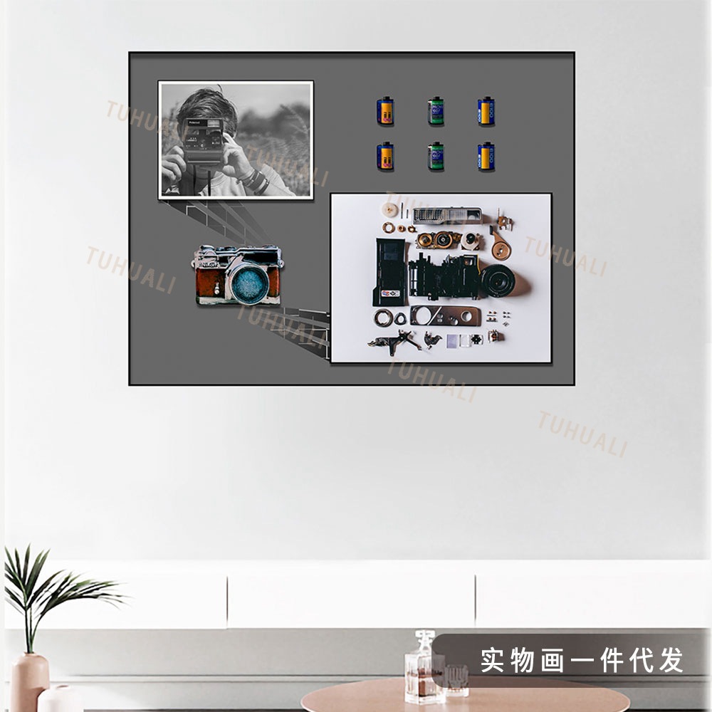 Cámara de Pintura Decorativa tiro estéreo Cámara película real pintura pasillo dormitorio pintura decorativa sala de estar colgando pintura