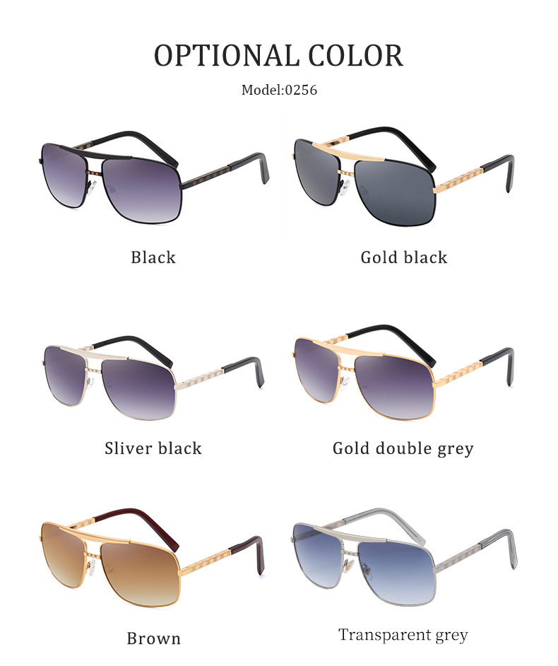 Title 7, Herren Retro Metall Sonnenbrille mit Stretch