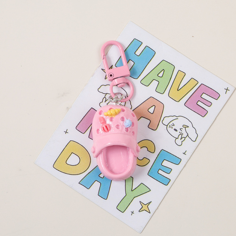 カラフルなバックル I78Móc khoác カラフルな下駄キーホルダーかわいいジュエリーペンダント diy アクセサリー|undefined