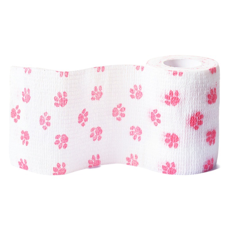 Pet self-adhesive bandage, anti-dirty elastic patch, dog walking artifact, injury bandage, claw bottom, anti-wear protection