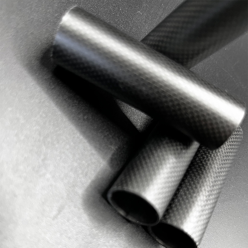 现货卷制3K碳纤维管平纹斜纹3K碳纤管强度高碳纤维管材定 制厂家