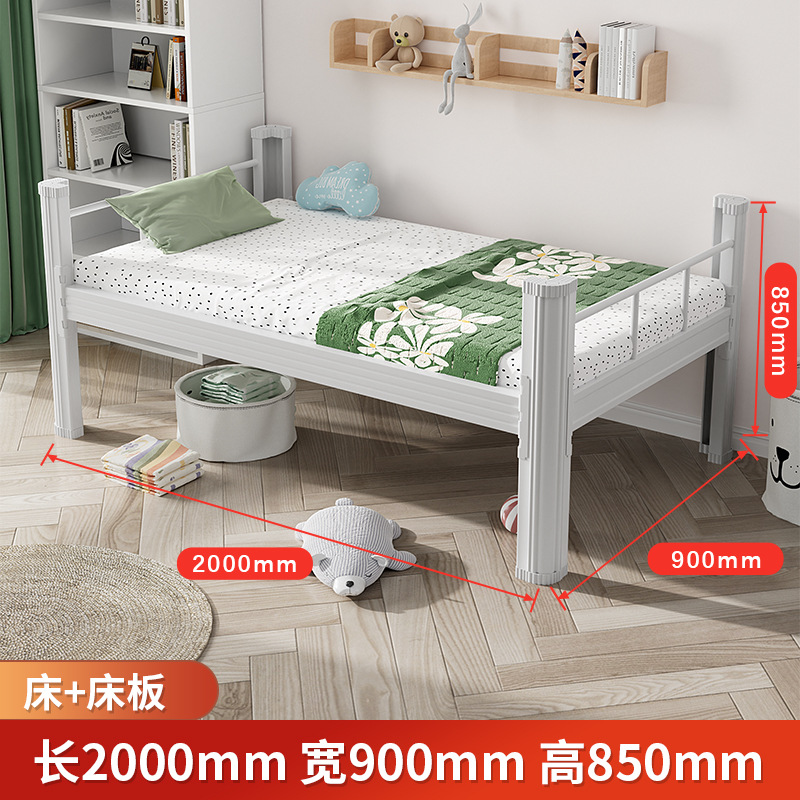 Fábrica al por mayor dormitorio de estudiantes cama doble cama de alquiler de cama cama de hierro cama de dormitorio de personal cama de apartamento