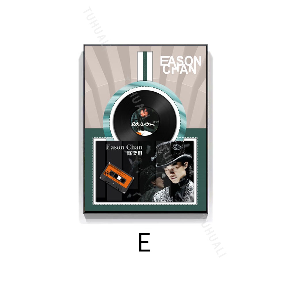 Jay Chou álbum físico disco de vinilo pintura decorativa pintura física tridimensional pasillo mural pintura de registro de canto