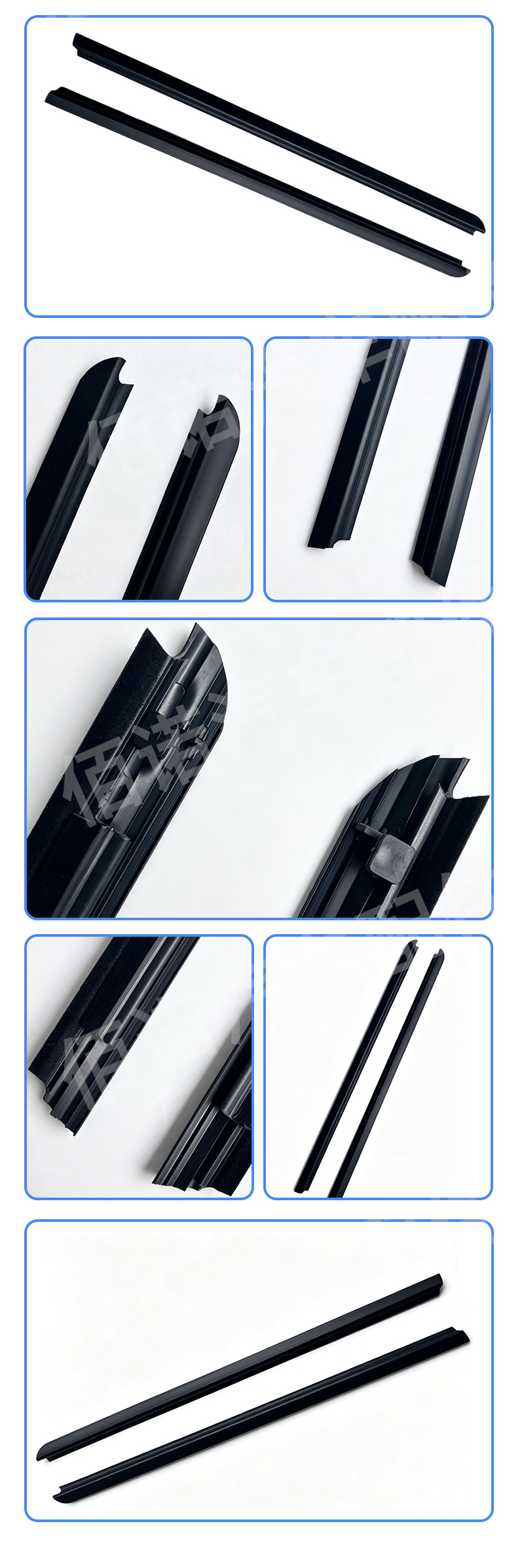 Window Trim Strips Suitable for Toyota Hiace 2005 Model Door Glass Exterior Trim Waterproof Sealing Strips