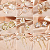 Silver needle from pearl, white earrings, silver 925 sample, Korean style, light luxury style