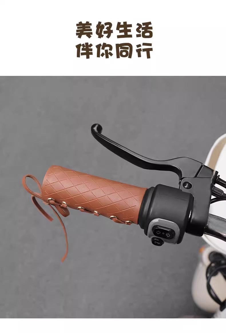 Outdoor Electric Rider Handlebar Cover, Universal for All Seasons, Sweat-Absorbent, Non-Slip, Battery Car Grip Cover, Sun Protection, Breathable Handlebar Cover