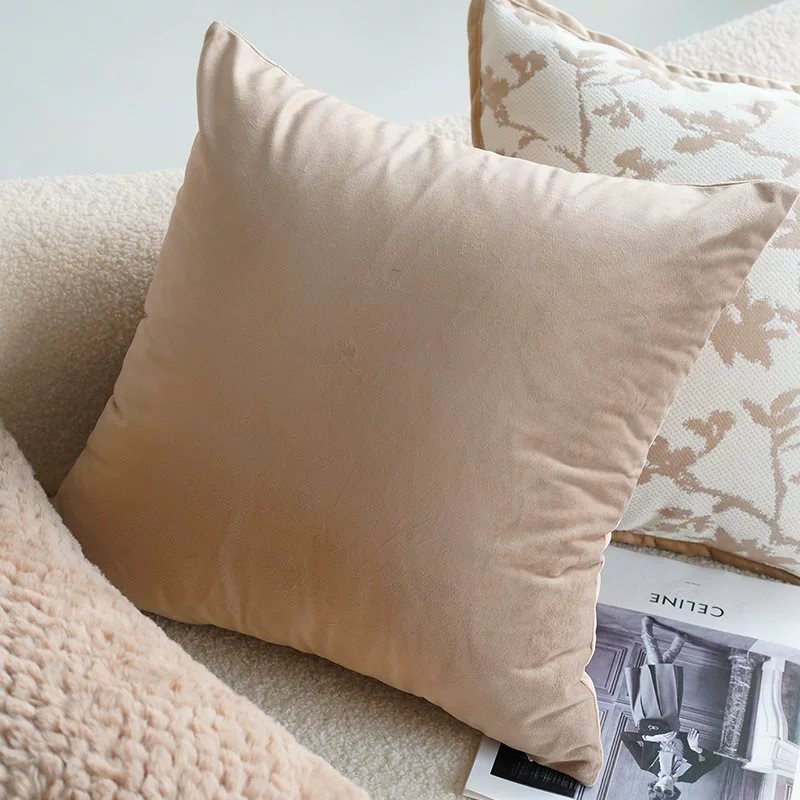 Creamy high -end retro style knot pillow pillow sleeve sofa bed on the brown bed on the waist on the waist pillow and cushion with core bay windows