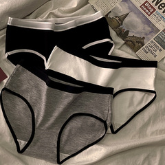 Cotton underwear women's new sports style Japanese girl mid-waist breathable schoolgirl briefs pure cotton pant head