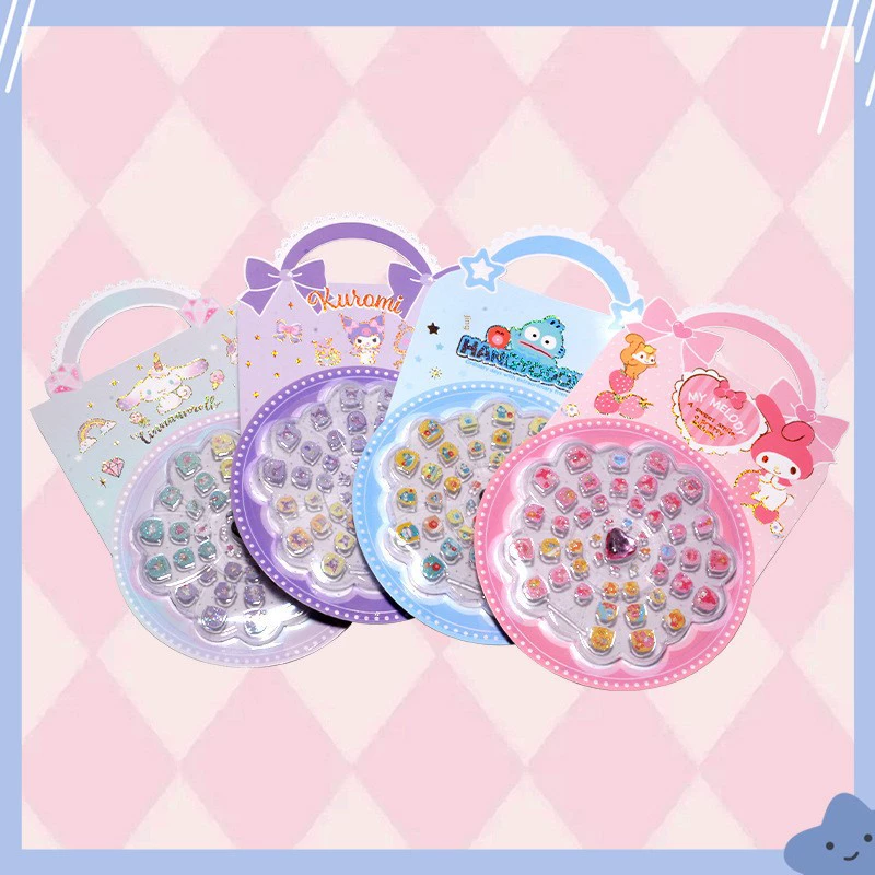 三丽鸷 Genuine kids nail stickers, cartoon toy for manicure