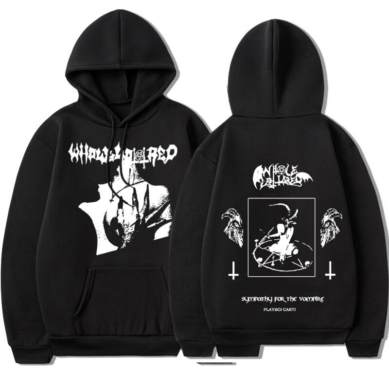 Cross-Border Rapper Playboi Carti Merchandise Sweatshirt Spring and Autumn Unisex Long-Sleeve Hoodie