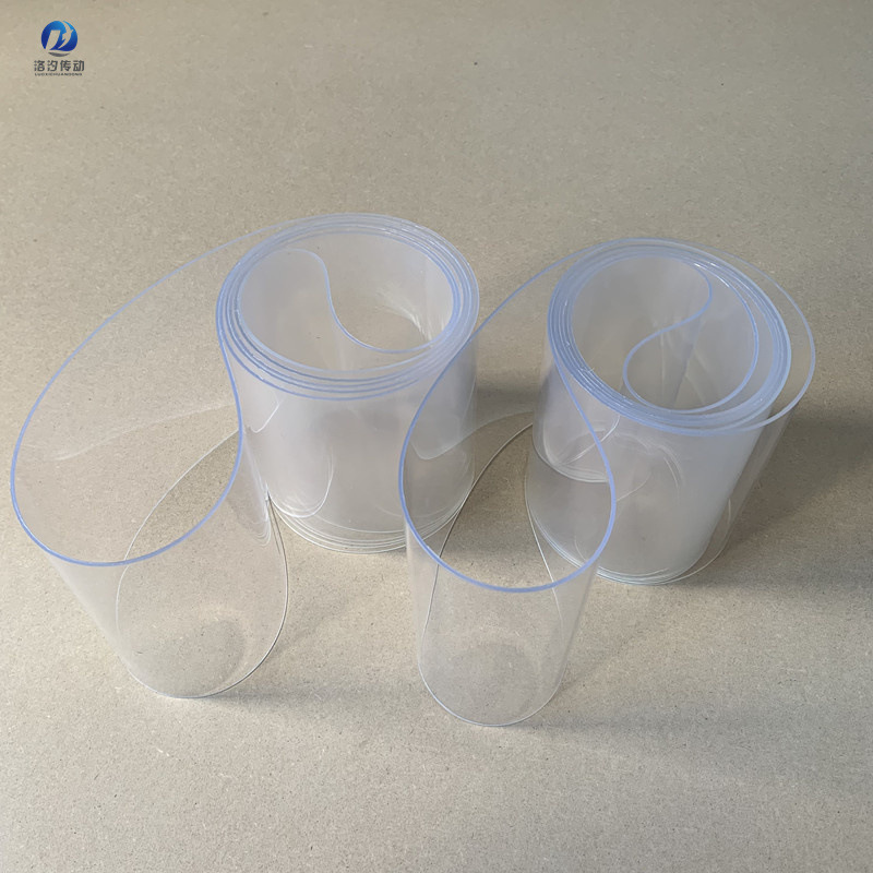 PU透明带视觉筛选通用透光传送皮带食品检测PVC纯透明输送带耐磨
