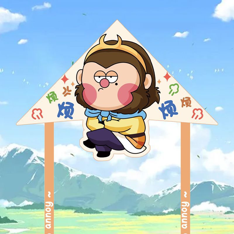悟空特烦新款风筝儿童手持大人专用潍坊24年微风易飞到手可飞