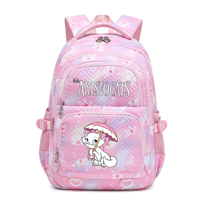 Cross-Border Cartoon Mary Cat Girl Backpack, Cartoon School Bag for Girls, Large Capacity School Bag, Lightweight and Cute Cross-Border Cartoon Mary Cat Girl Backpack, Cartoon School Bag for Girls, Large Capacity School Bag, Lightweight and Cute
