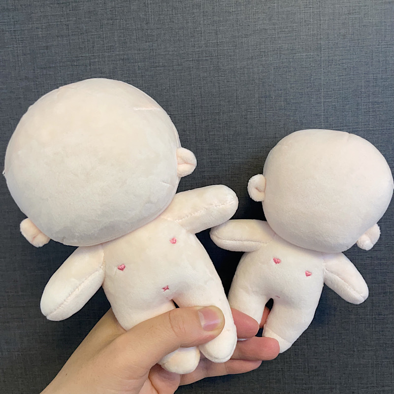 Wholesale 15cm 20cm Plain Cotton Dolls DIY Normal Body Chubby Body Plush Toy Practice Doll Wholesale 15cm 20cm Plain Cotton Dolls DIY Normal Body Chubby Body Plush Toy Practice Doll
