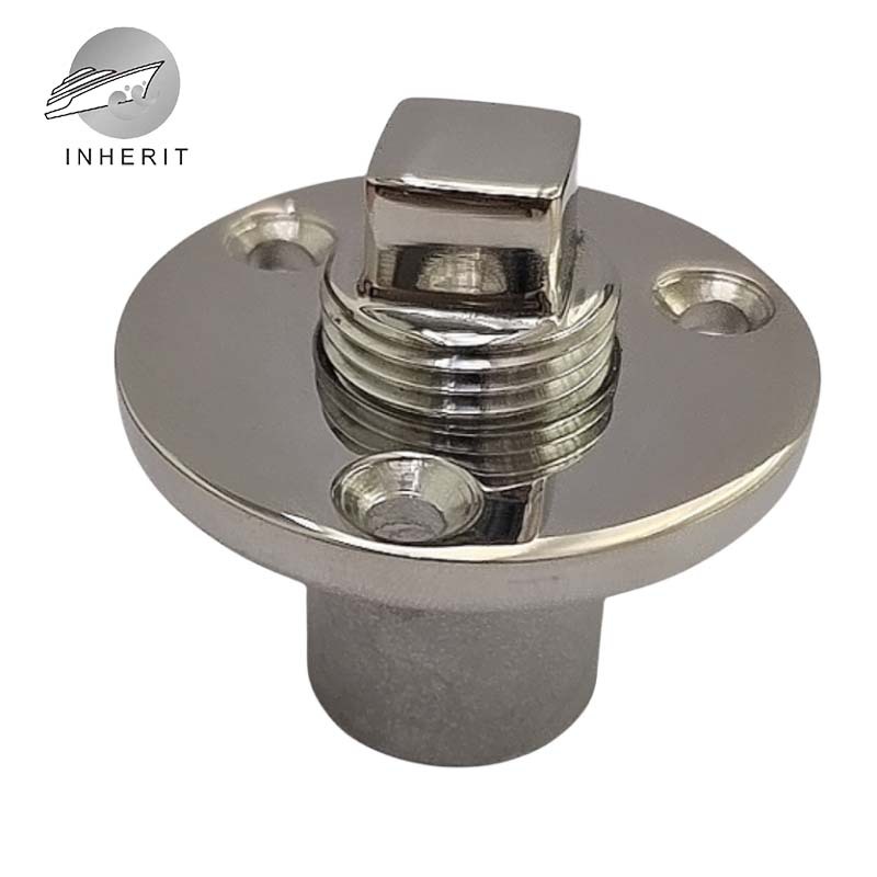 Cross-border yacht marine wire plug kayak canoe bilge outlet 50*46mm stainless steel 316 water plug