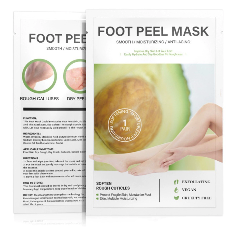 Трансграничная новая форма для ног Apoa Отшелушивающая и увлажняющая форма для ног Отшелушивающий и омолаживающий костюм для ухода за ногами в наличии