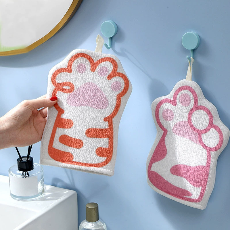 Симпатичные кошачьи когти полотенце для ванной