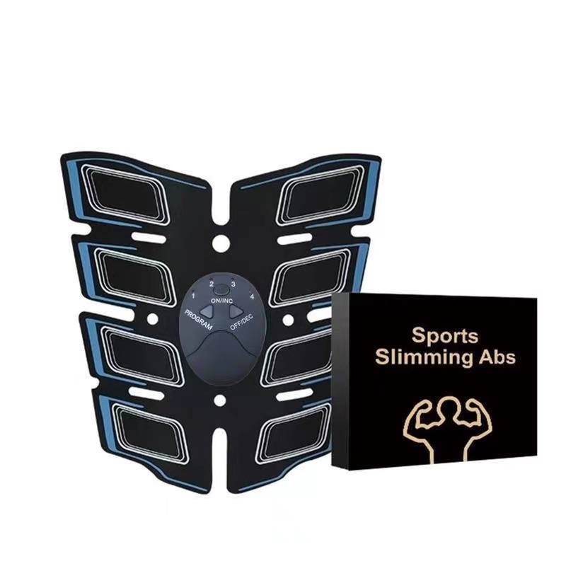 EMS inteligente nuevo ocho piezas abdominal músculo fitness pérdida de peso hogar perezoso vientre parche pantalla digital recargable vientre fitness instrumento