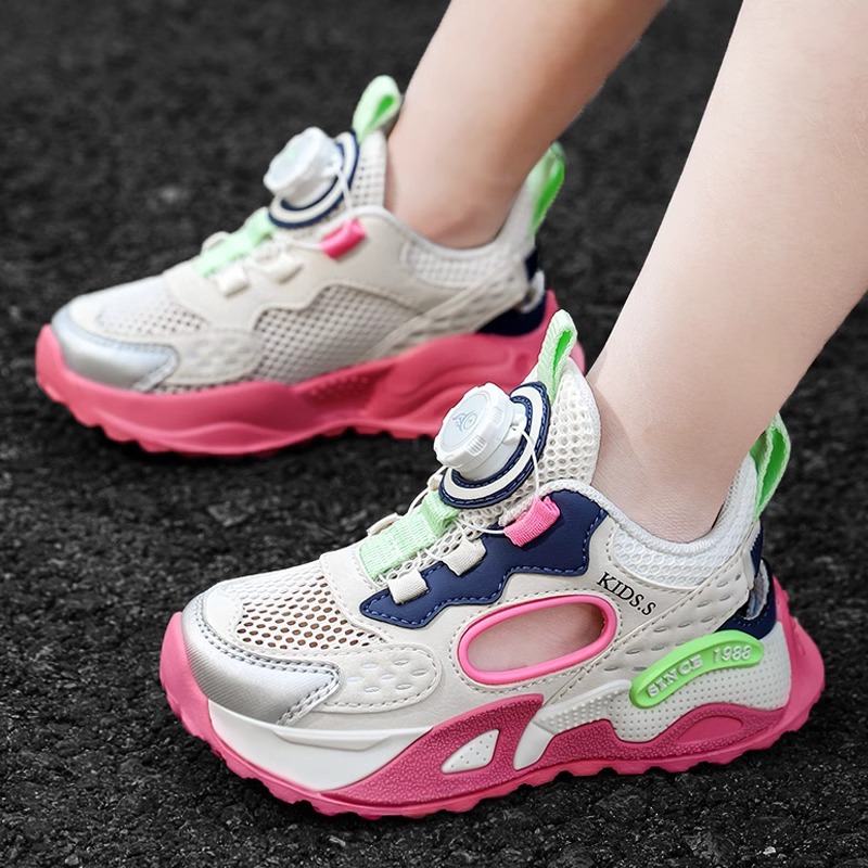 Calzado deportivo hueco para niñas 2025 nuevo estilo verano Baotou sandalias para niños zapatos para niños zapatos de malla única transpirables para niñas image 5