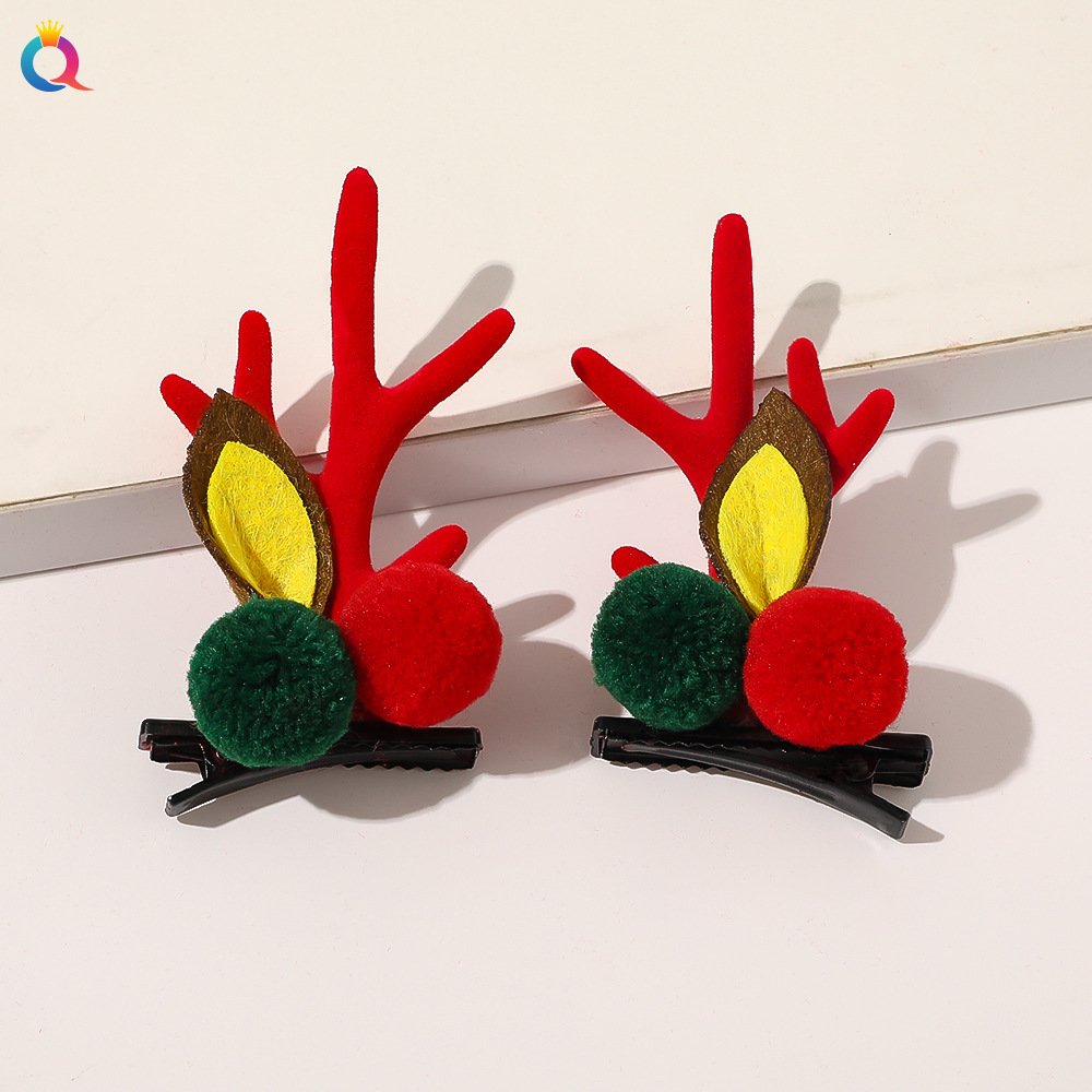 Christmas gift Christmas headdress plush large hair band high-grade hair tie ins large ring_voghion.com