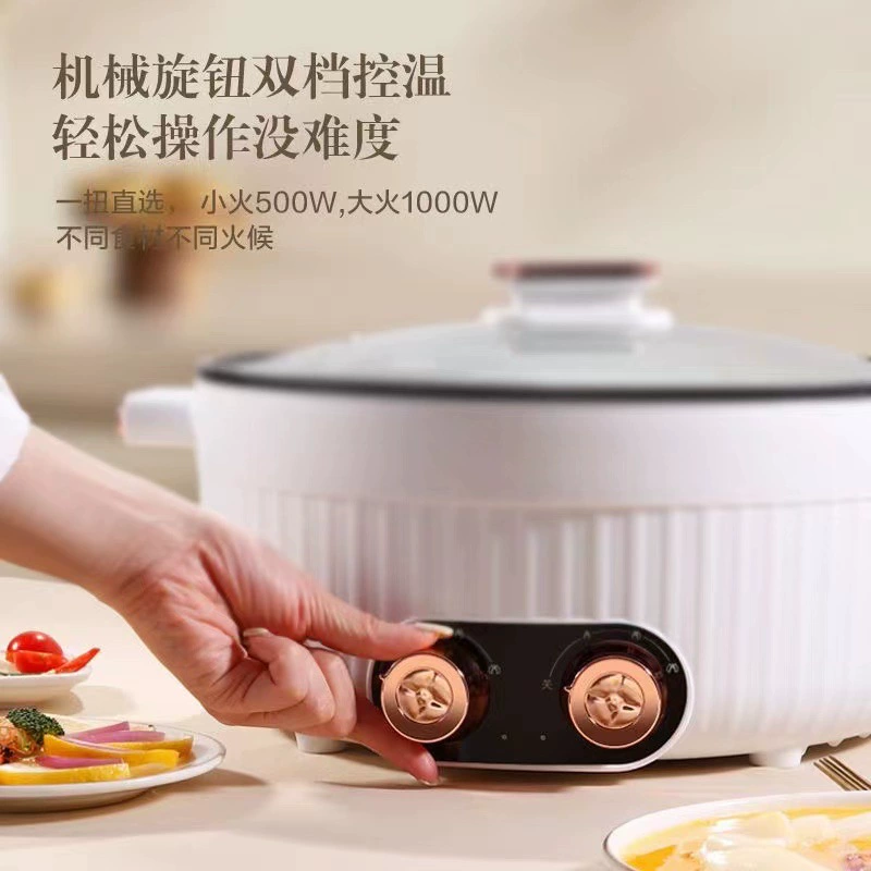 Прямые продажи от производителя двойная кастрюля электрическая кухонная кастрюля большой емкости утолщенная бытовая интегрированная многофункциональная неслоистая с антипригарным покрытием специальная кастрюля