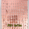 Square golden curtain, decorations, layout, 2m, mirror effect