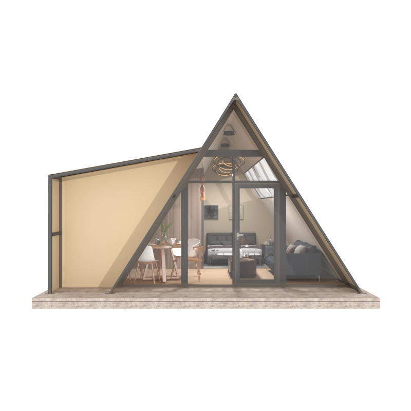 Carpa de triángulo de lujo al aire libre Star River Nomad Tent Resort Camping Red Tent