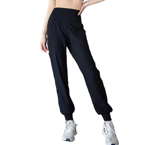 Quick-drying large size sports yoga pants for women, high-waisted, loose training running pants, casual trousers, spring and summer cross-border e-commerce