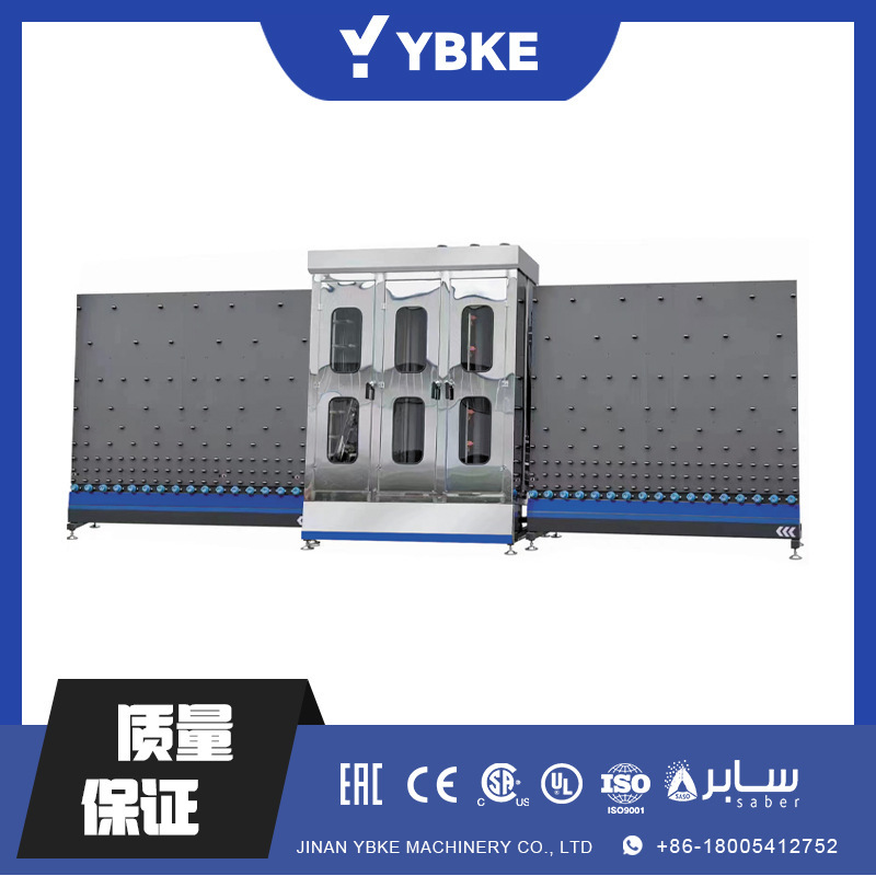 Vertical glass cleaning machine glass cleaning machine hollow glass cleaning machine glass cleaning machine stepless speed change