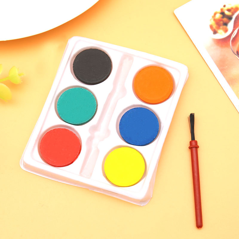 Acuarela Sólida Infantil de 6 Colores para Pintura y Dibujo image 3