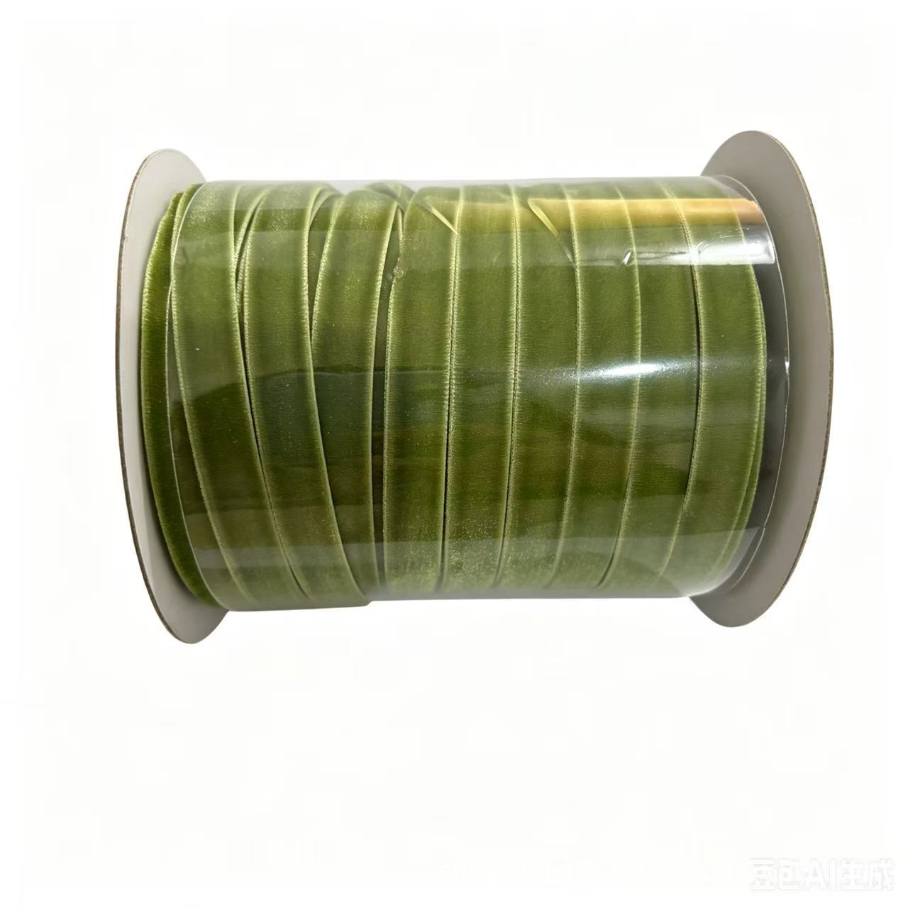 Spot cinturón de terciopelo de 1cm cinturón de terciopelo de una cara cinturón flocado no elástico lazo cinta accesorios al por mayor