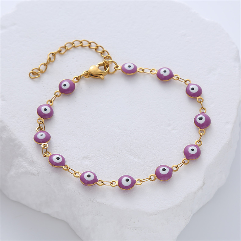 Estilo Simple Ojo Acero Titanio Pulsera display picture 4