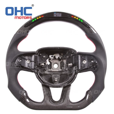 For 14-19 years dodge Charger Challenger SRT LED smart carbon fiber steering wheel modified dodge (Steering wheel)