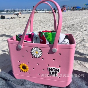 bogg accessories cartoon cute accessories for EVA beach bag handbag cross border Amazon spot factory