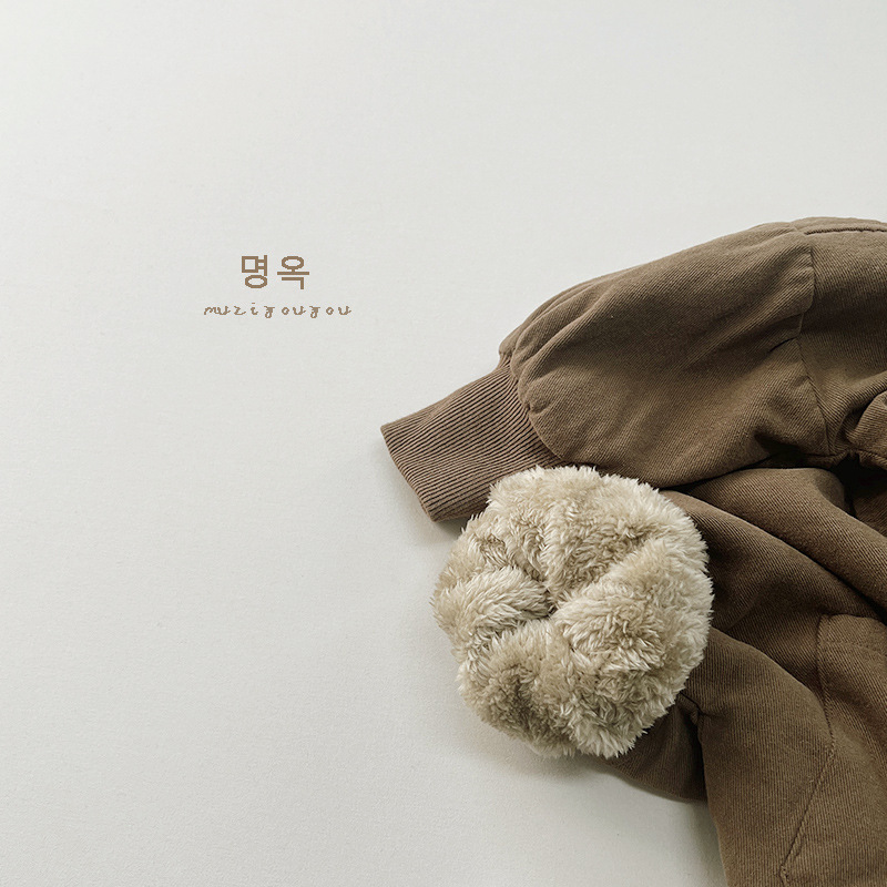 Camisa de forro de lana de estilo coreano para niños y niñas Mori retro chaqueta de un solo pecho para niños de otoño e invierno de los niños ropa de moda