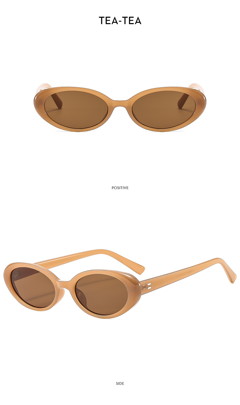 57g Weight Full Frame Glasses Structure Sunglasses Classification PC, UV400 Protection Lens Material Oval Frame Glasses Style Casual, Travel Occasion Oval Pattern All Seasons Season Unisex Gender Vacation, Streetwear Style Vacation Streetwear Oval PC UV400 Protection Oval Frame Full Frame Women's Sunglasses 13