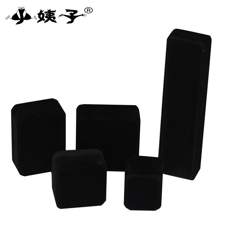 礼品珠宝首饰盒 饰品手镯盒 耳钉吊坠项链戒指包装圆角绒布首饰盒