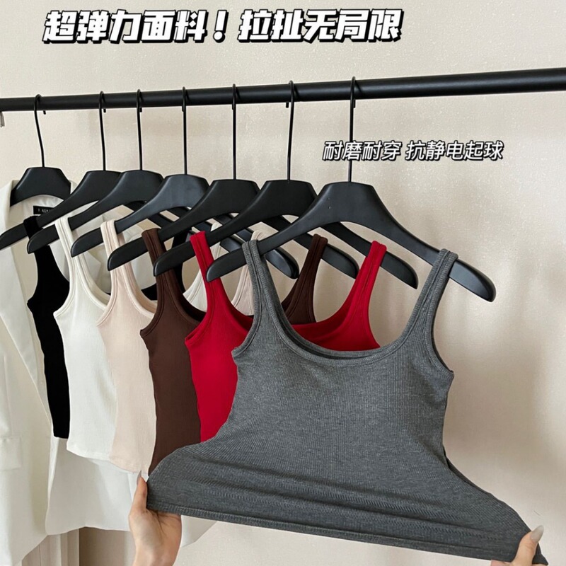 2025 New Brushed Thermal Vest for Women with Chest Pads, Brushed Thermal Underwear, Heated Inner Layer Thermal Vest