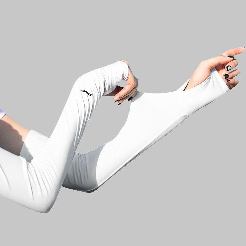 Lightweight Women's Ice Silk Sleeves, Thin Elastic Breathable Ice Sleeves for Sports, Unisex 2026 New Model