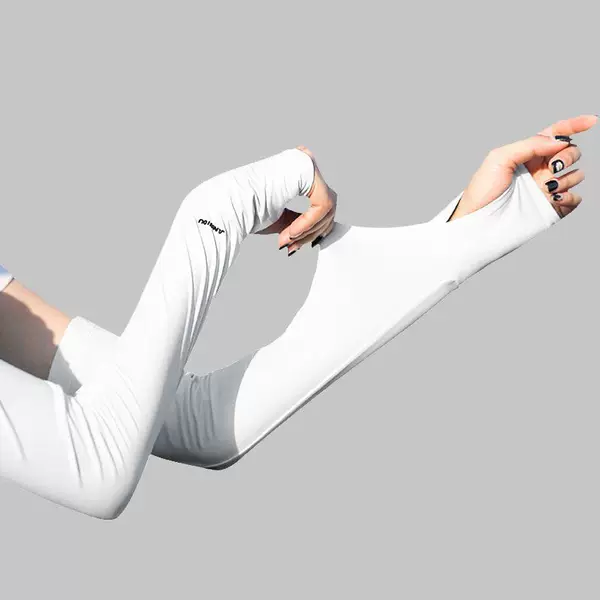 Lightweight Women's Ice Silk Sleeves, Thin Elastic Breathable Ice Sleeves for Sports, Unisex 2026 New Model