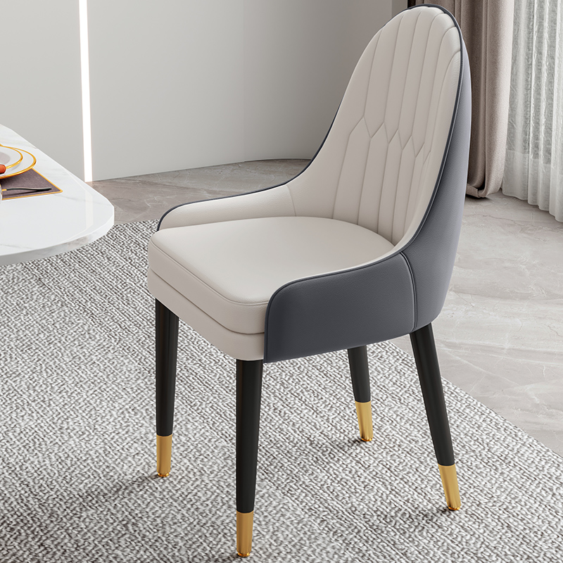 Sillas de comedor de lujo ligero transfronterizo AliExpress sillas de comercio exterior restaurantes italianos sillas de hotel respaldadas sillas de mesa de comedor nórdicas image 5